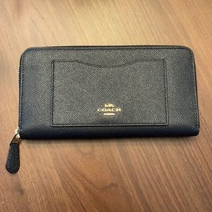 Coach Accordion Zip Wallet - Midnight